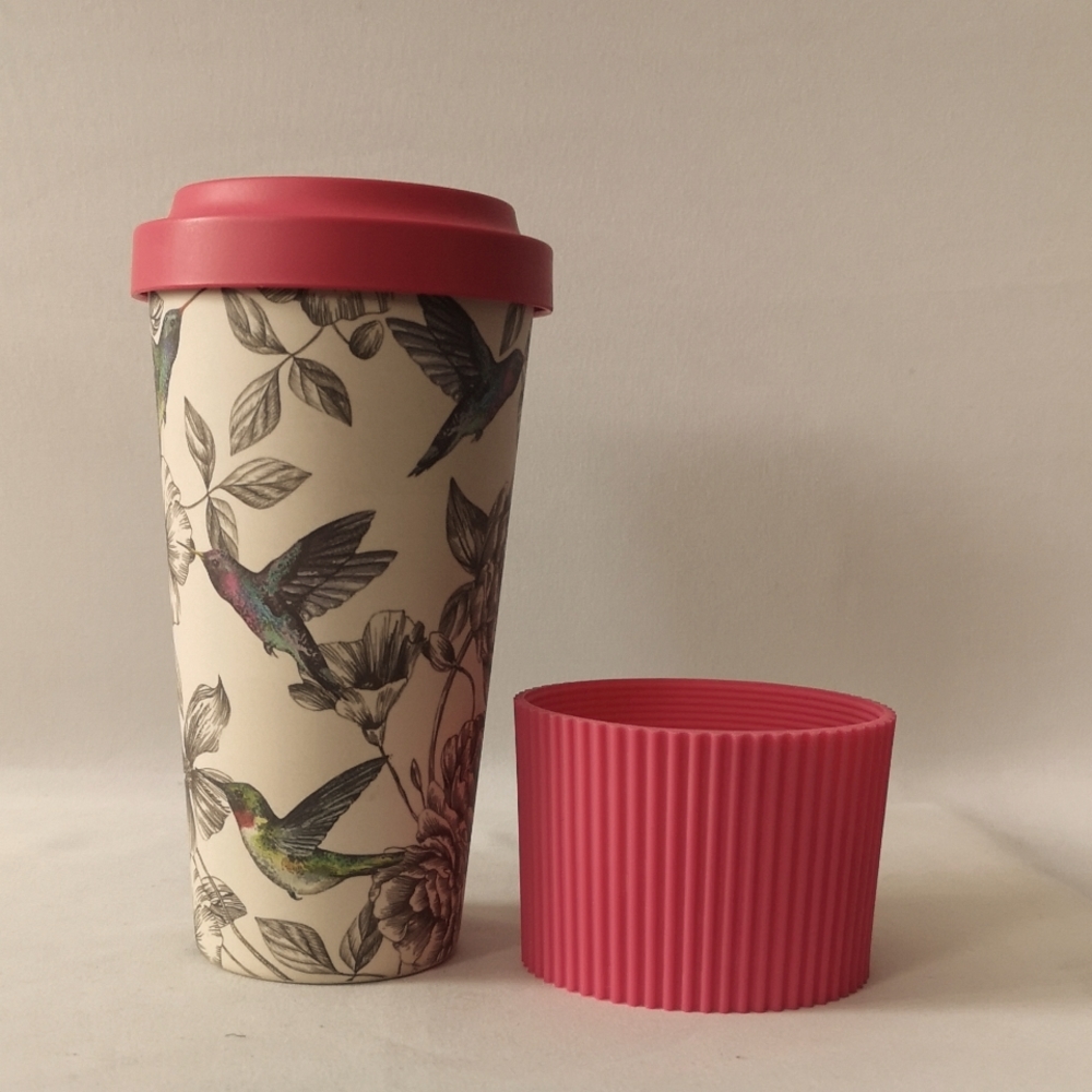 Cambridge Designed in England Useable Acrylic Coffee / Tea Mug Hummingbirds